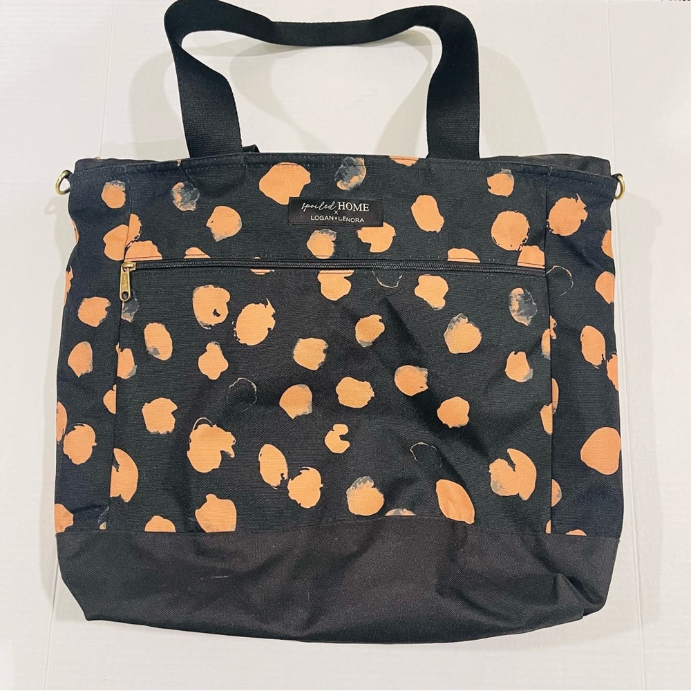 Black and Orange Tote Bag